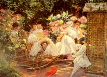 何塞 維勒加斯 科爾德羅 Ladies In A Garden